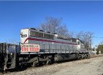 SD40-2 # 3024 glistening in the sun on the head end of the NYS&W Toys for Tots train